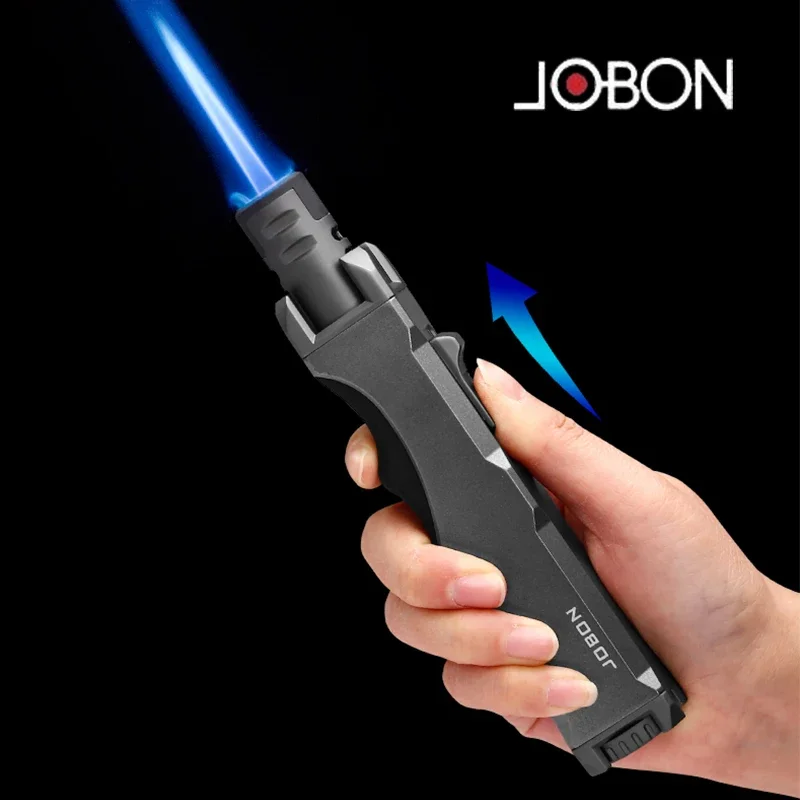 Outdoor Kitchen Power Burner - 新しい JOBON 金属屋外防風タービントーチ強力な火力ブルーフレームストレートブタンガスライターガスキッチンバーベキュー溶接