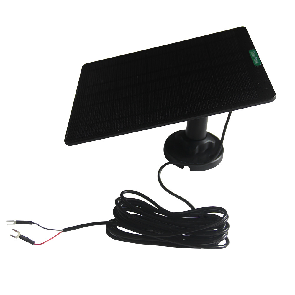 Outdoor Power Plus - 20W ETFEソーラーパネル充電器、リングビデオドアベル4、3 Plus用、U字型、防水、360度対応 ° 調整可能な屋外カメラ用電源
