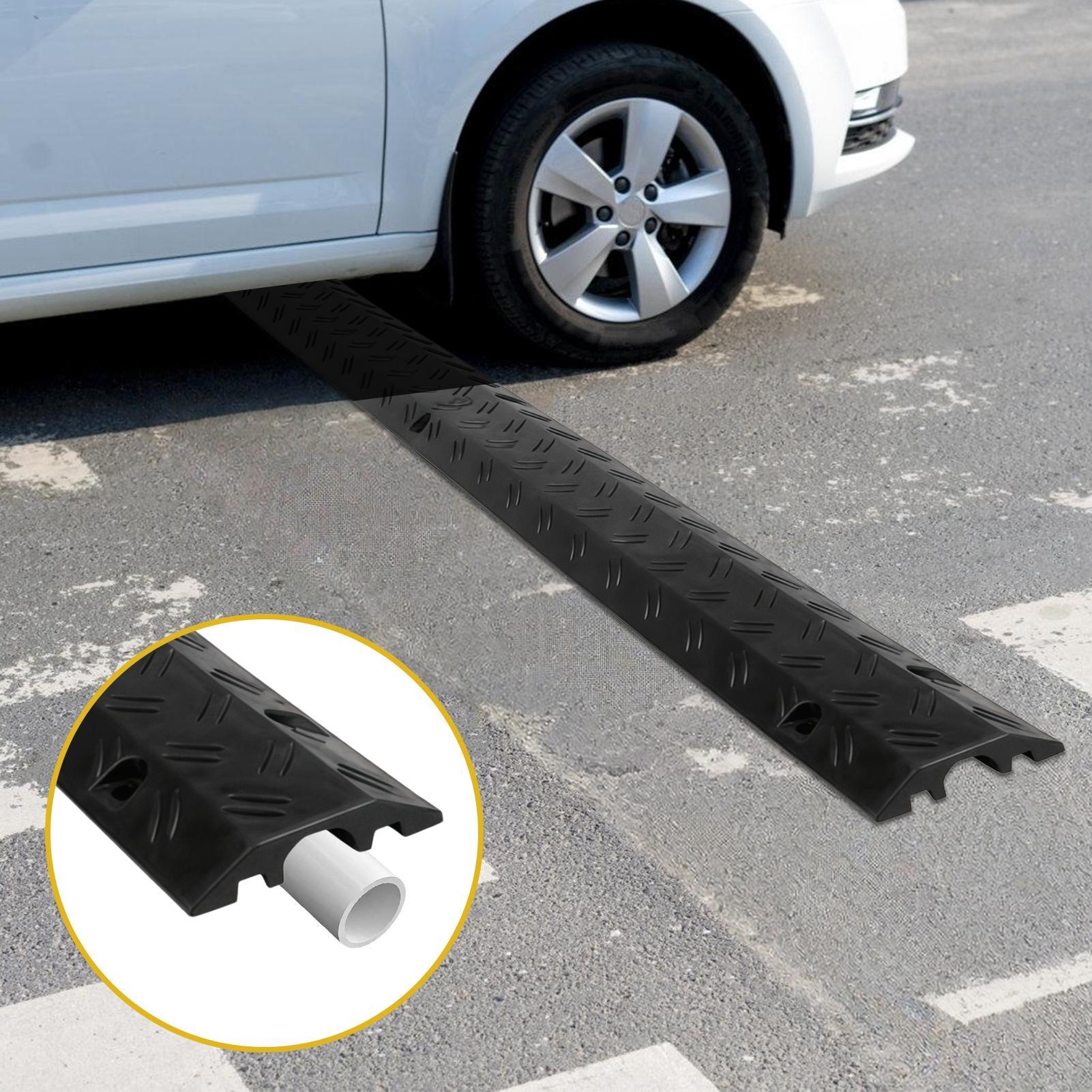 Outdoor Power Line - ホースプロテクターランプ、屋内電線カバー、保護用私道ホースカバー、屋外道路ガレージ歩道アスファルト用スピードバンプ