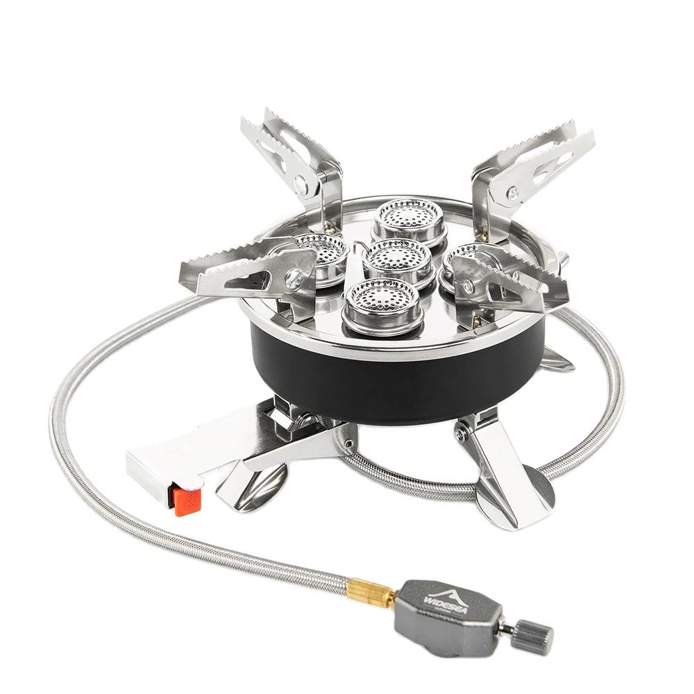 Outdoor Kitchen Power Burner - Widesea キャンプ 5in1 ガスストーブ屋外ビッグパワーバーナーポータブル折りたたみ炉ピクニック用品調理ハイキング用品