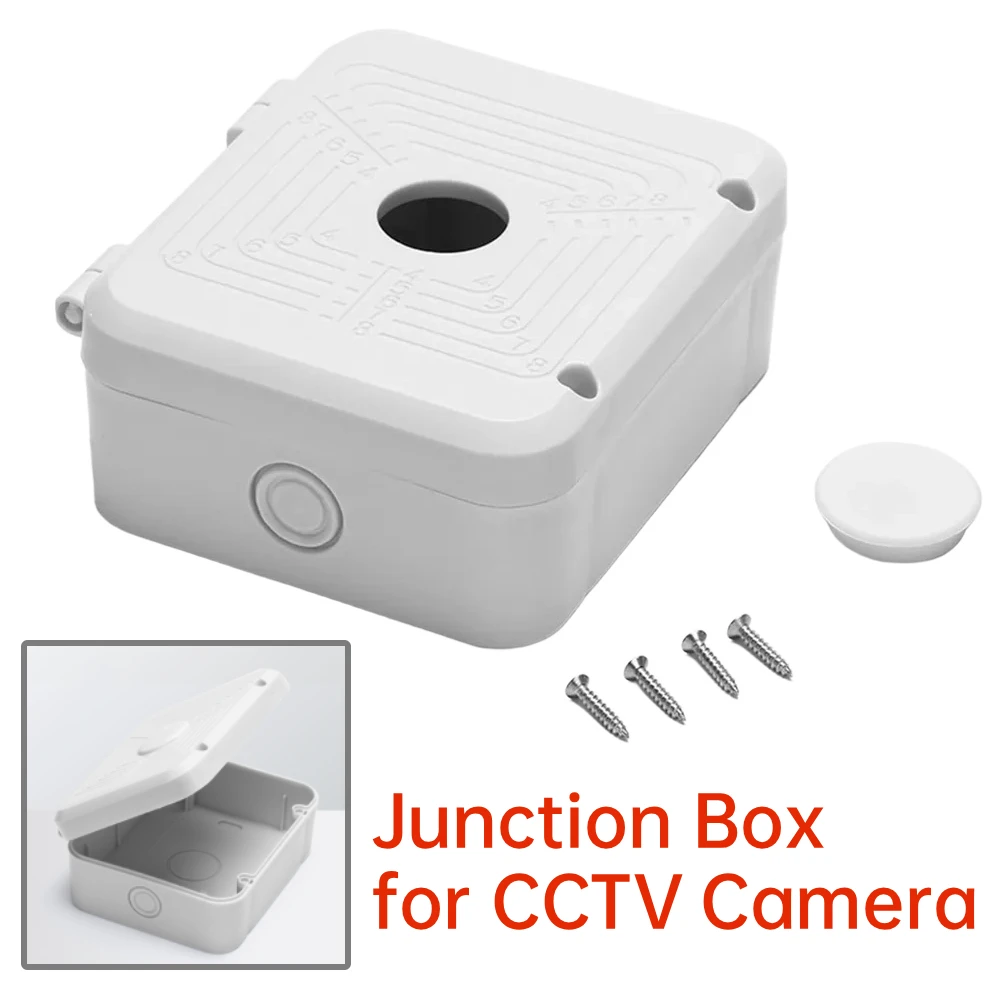 Outdoor Power Cable Junction Box - CCTVカメラ用防水ジャンクションボックス、ビデオケーブルボックス、電源ケーブルボックス、屋外電子カメラ保護ボックス、ホワイト