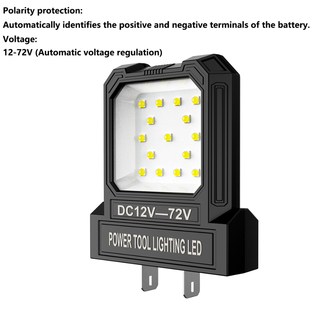 Outdoor Power Solutions - 電動工具部品 LED ワークライト調整可能な高輝度屋外サーチライトユニバーサル耐久性のあるリチウム電池ランプ