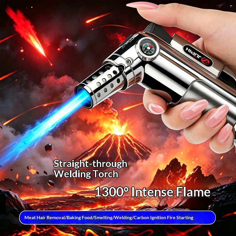 ブタンガストーチライター、防風フレームジェットガストーチ、金 - Outdoor Kitchen Power Burner のレビューと価格