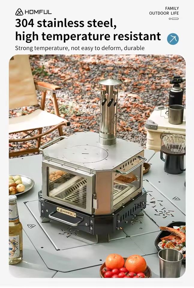 HOMFUL ポータブル薪ストーブ 家庭用暖房 薪焚き式 ポ - Outdoor Kitchen Power Burner のレビューと価格