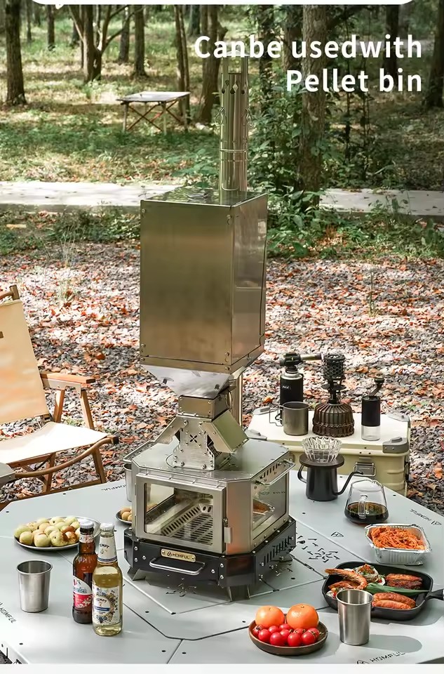 HOMFUL ポータブル薪ストーブ 家庭用暖房 薪焚き式 ポ - Outdoor Kitchen Power Burner のレビューと価格