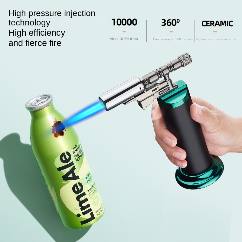 強力な防風ブルーフレームジェットトーチガスライター屋外葉巻バ - Outdoor Kitchen Power Burner のレビューと価格