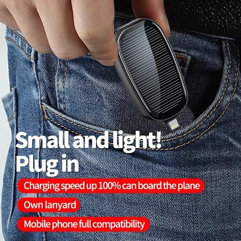 緊急用ソーラーミニポータブル電源キーホルダー型携帯充電器小型 - Outdoor Usb Power Outlet のレビューと価格