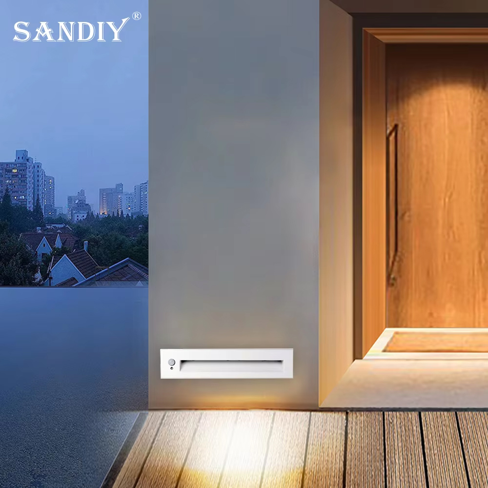 SANDIY 階段ライト モーション センサーの壁の燭台ラン - Outdoor Power Outlet Weatherproof のレビューと価格