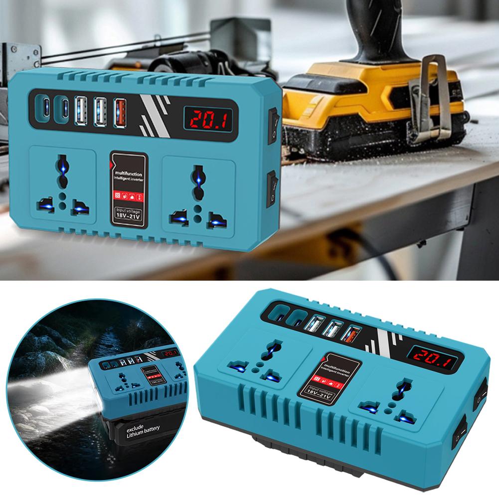 リチウムバッテリーパワーインバーター 200W 18V から - Outdoor Usb Power Outlet のレビューと価格