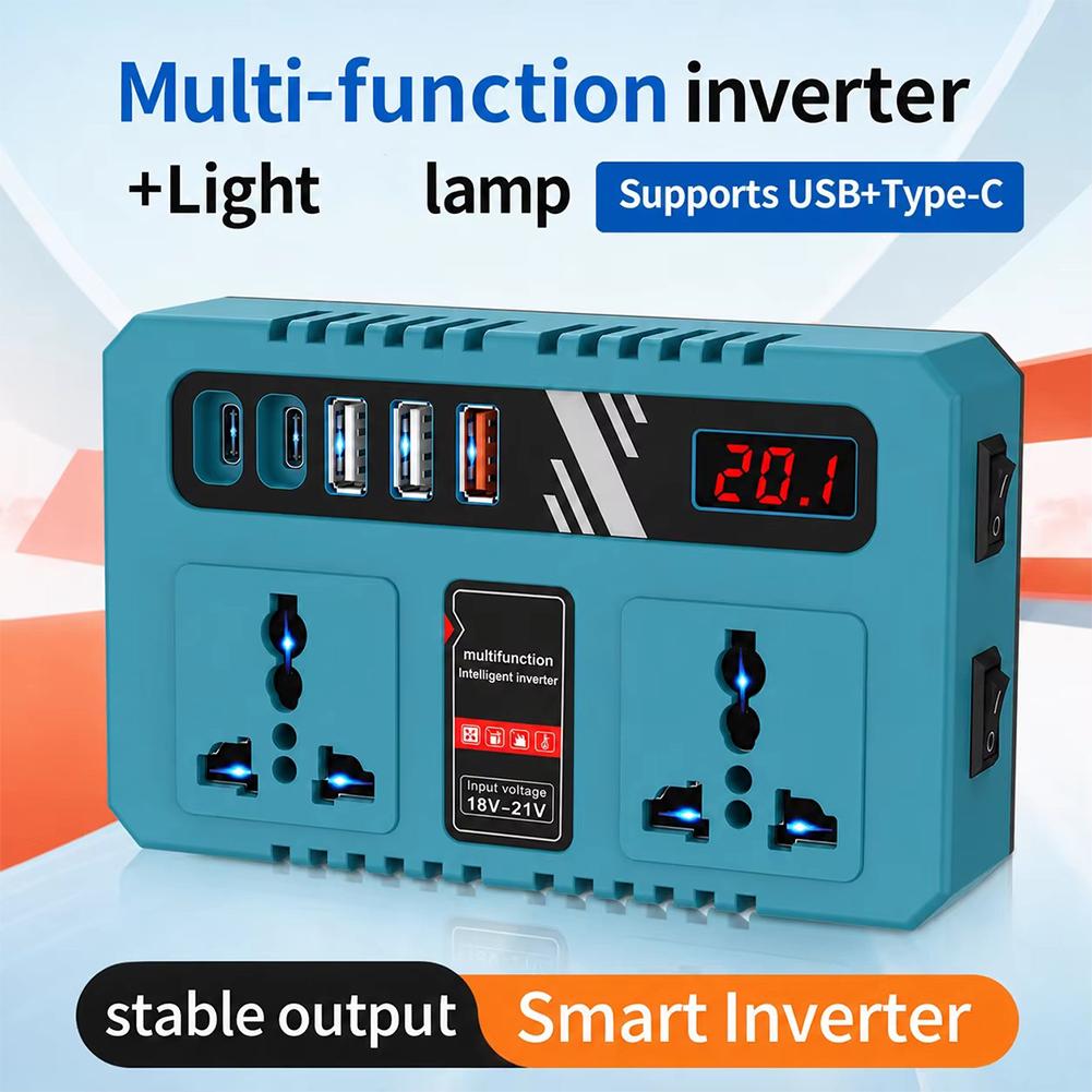 リチウムバッテリーパワーインバーター 200W 18V から - Outdoor Usb Power Outlet のレビューと価格