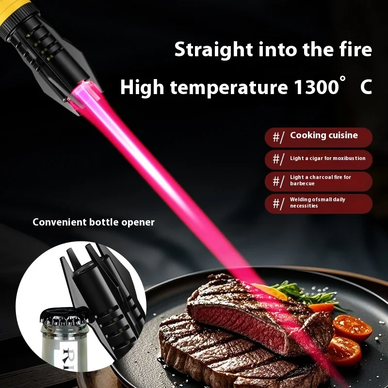 ガスライターキッチン調理強力な金属防風トーチ炎ジェットバーベ - Outdoor Kitchen Power Burner のレビューと価格