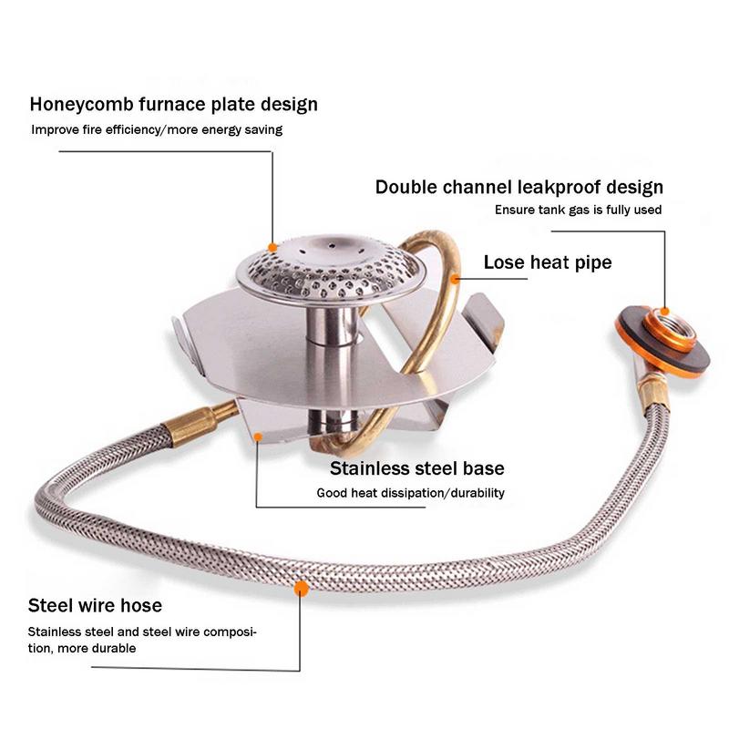 ステンレス鋼のポータブル屋外キャンプガスストーブ,アルパイン - Outdoor Kitchen Power Burner のレビューと価格