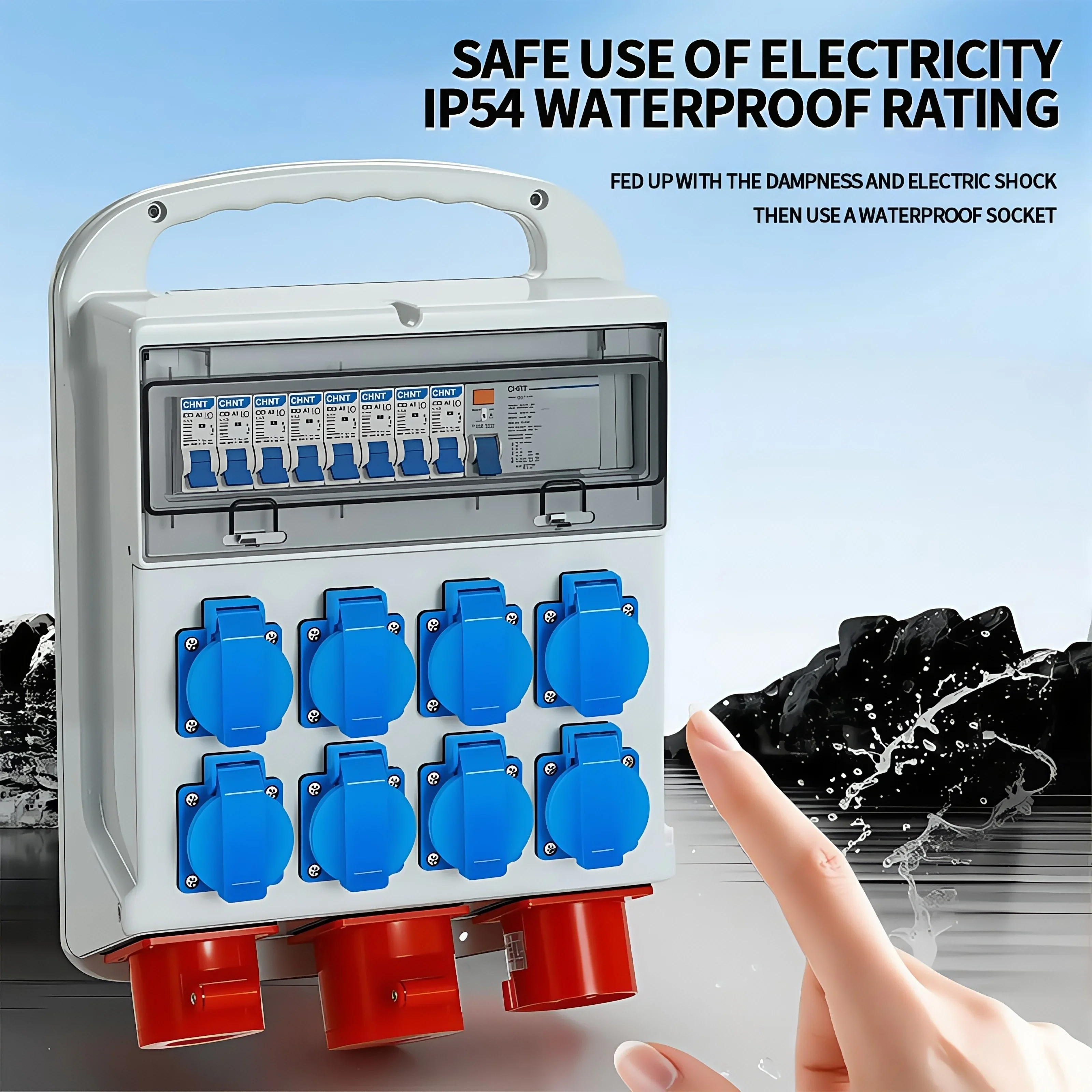 IP54 16A 防水工業用パネルソケット電力壁コンセント  - Outdoor Power Plus のレビューと価格