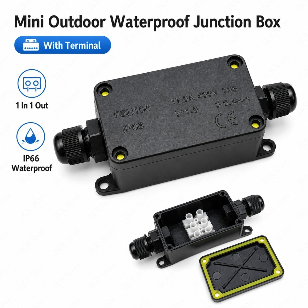IP66 密閉型ワイヤージャンクションボックス屋外防水ケーブ - Outdoor Power Cable Junction Box のレビューと価格
