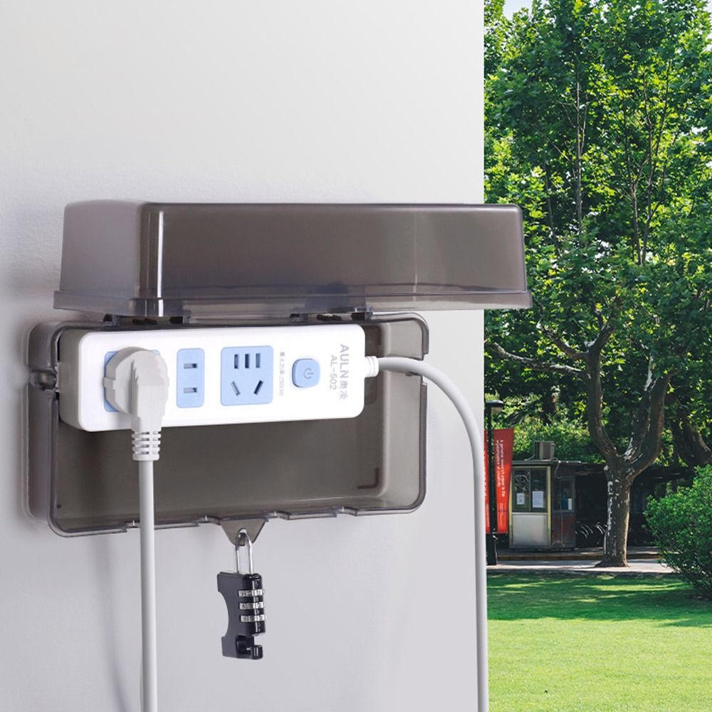 持ち運び可能なプラスチック製プラグボックス。盗難防止、防水機 - Outdoor Power Outlet Weatherproof のレビューと価格