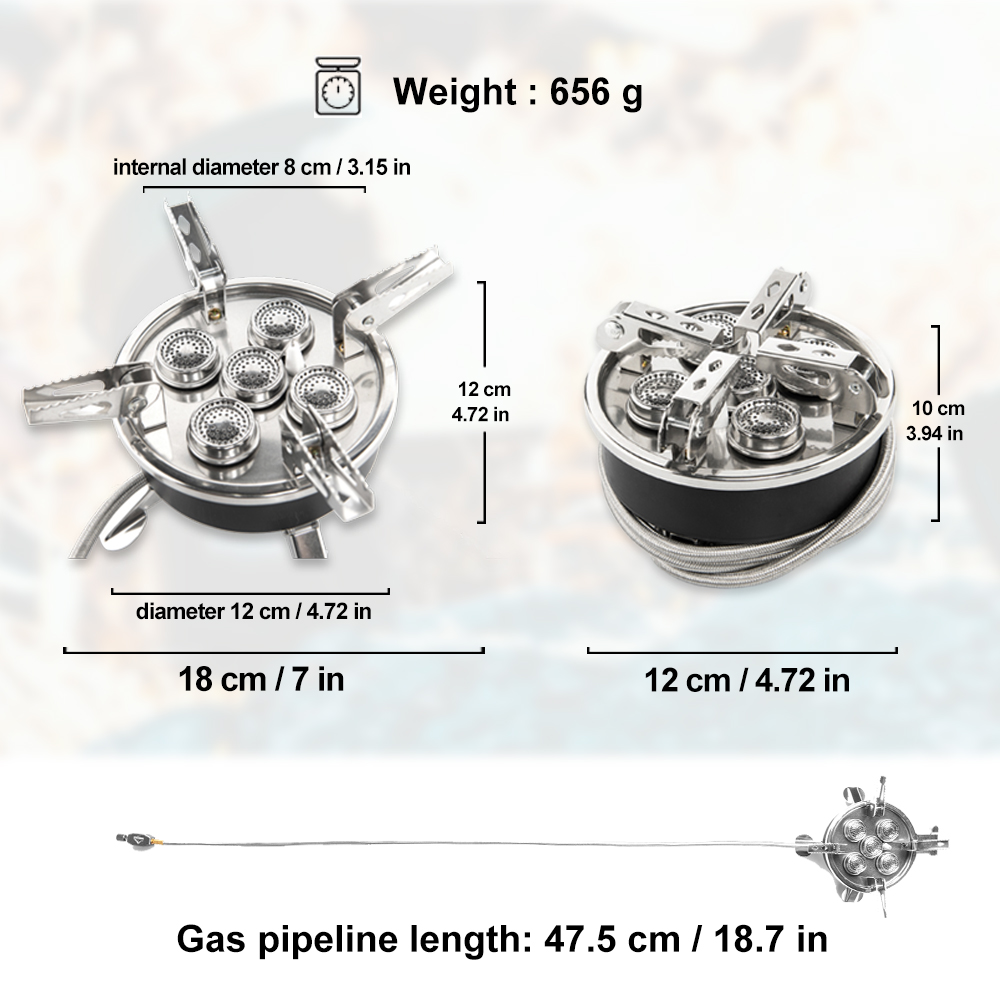 Widesea キャンプ 5in1 ガスストーブ屋外ビッグパ - Outdoor Kitchen Power Burner のレビューと価格