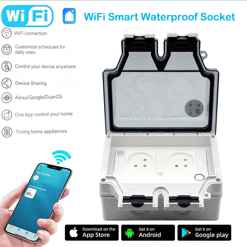 16A スマートソケット IP66 防水プラグ 86 タイプ - Outdoor Power Outlet Weatherproof のレビューと価格