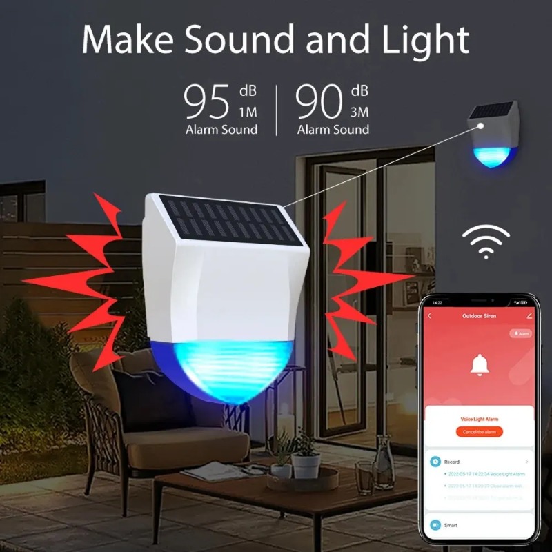 Tuya-屋外用のインテリジェントwifiサイレン,防水,ソ - Outdoor Usb Power Outlet のレビューと価格