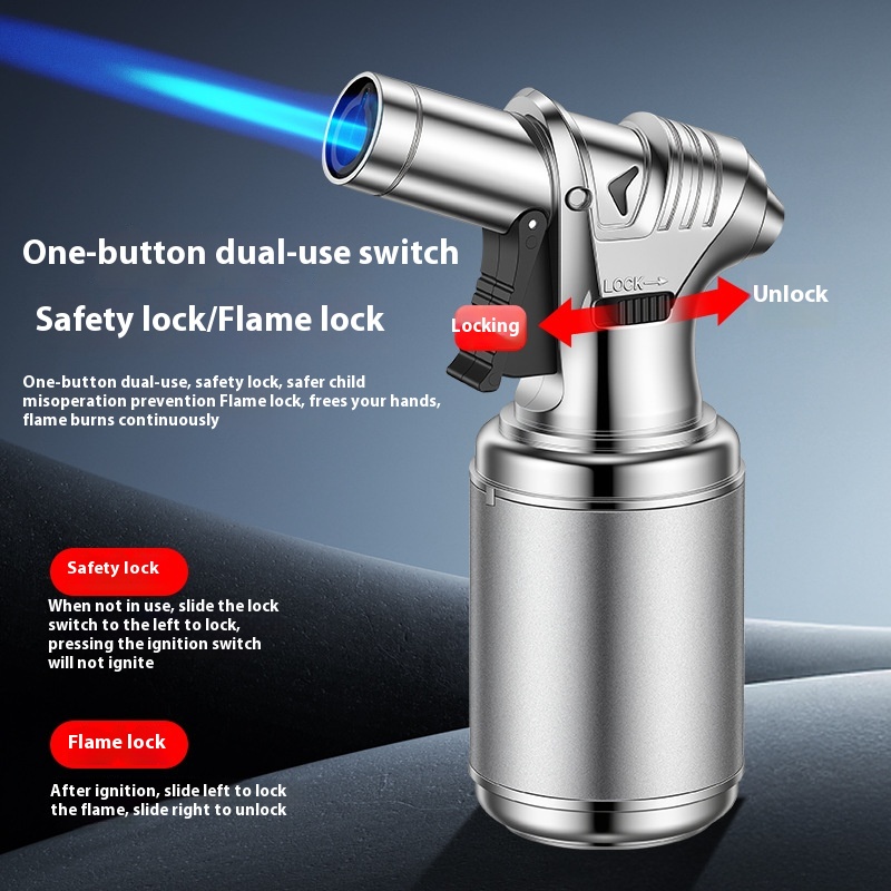 葉巻用強力メタルガスライター、防風ターボジェットブルーフレー - Outdoor Kitchen Power Burner のレビューと価格